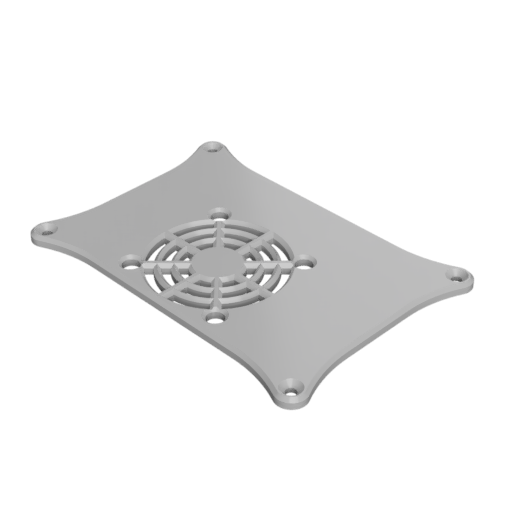 Modello 3D coperchio del gateway zigbee ethernet / wifi